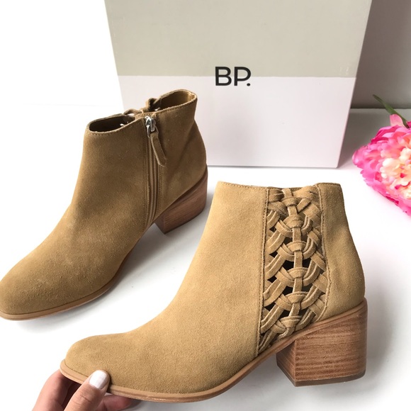 bp Shoes - NWB BP Joycey Suede Woven Side Panel Ankle Boots 9